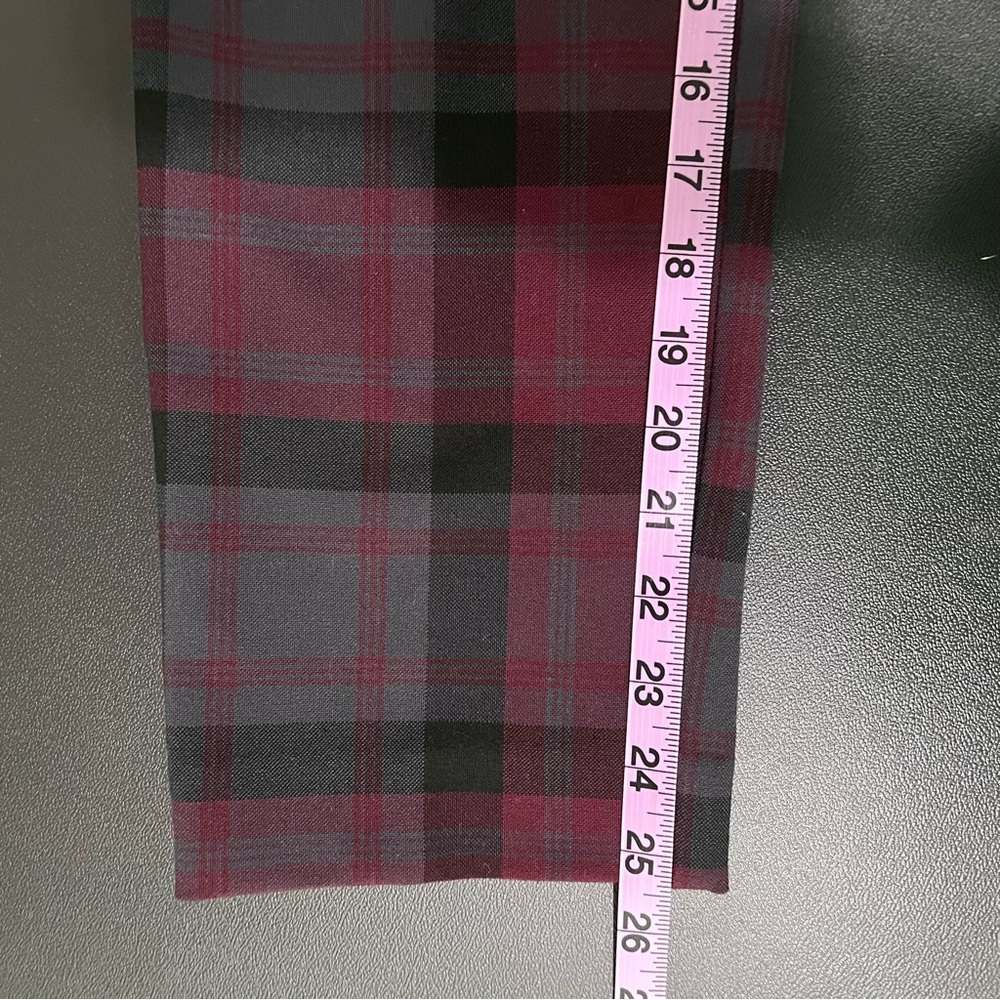 LOFT Modern Skinny Ankle Plaid Pants Size 8P - Picture 9 of 9